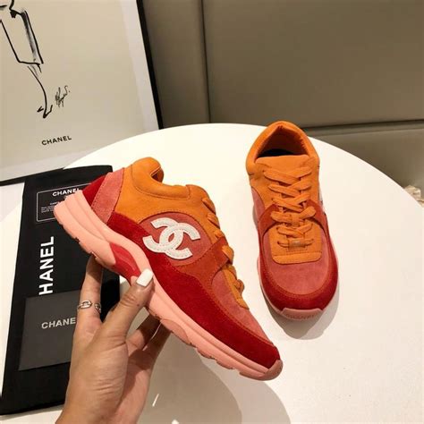 chanel orange sneakers replica|copy Chanel boots.